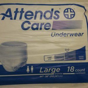 Attends Care UnderWear, Unisex, 18 ct., NEW-Last ONE